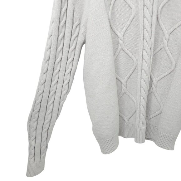 Disney Star Wars Stormtrooper Cable Knit Sweater Adult XL Long Sleeve Gray - Picture 16 of 16